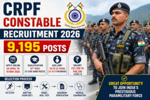 CRPF Constable Recruitment 2026