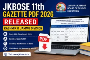 JKBOSE 11th Gazette PDF 2026