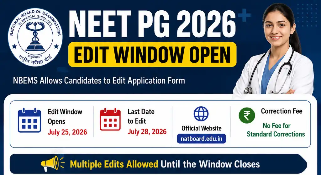 NEET PG Edit Window 2026